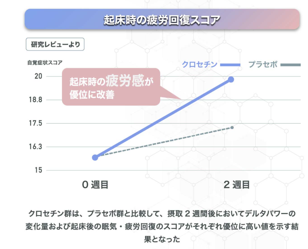 クロセチン・起床時の疲労感の軽減